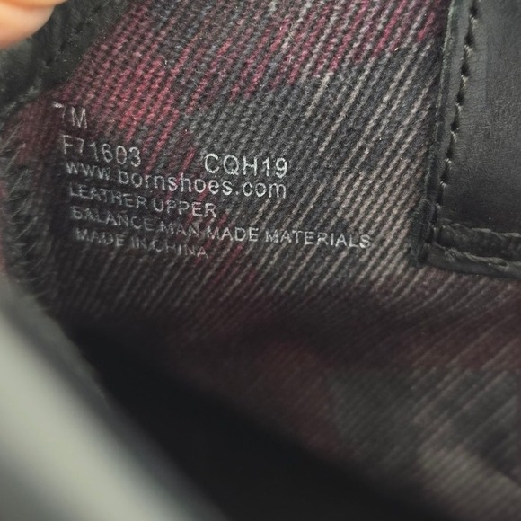 Born‎ Black Leather Ankle Cowboy Boots Women's M Zip Back Western Ranchcore Moto - Picture 5 of 12